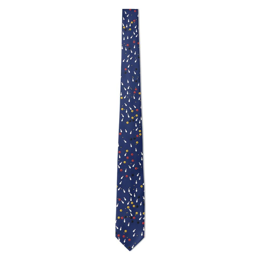 Sandberg - Navy & Gold Bowling Tie – League Night