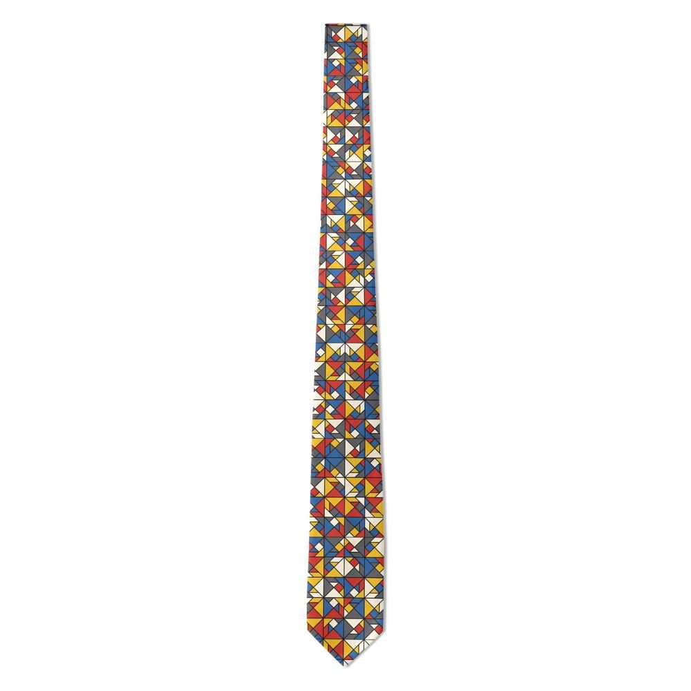 Tott - Black & Red Tangram Tie – Bold Geometry