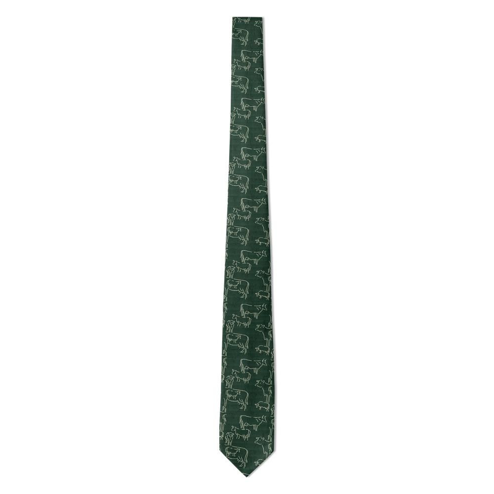 Beltrán - Forest & Cream Abstract Cow Tie – Alpine Meadow