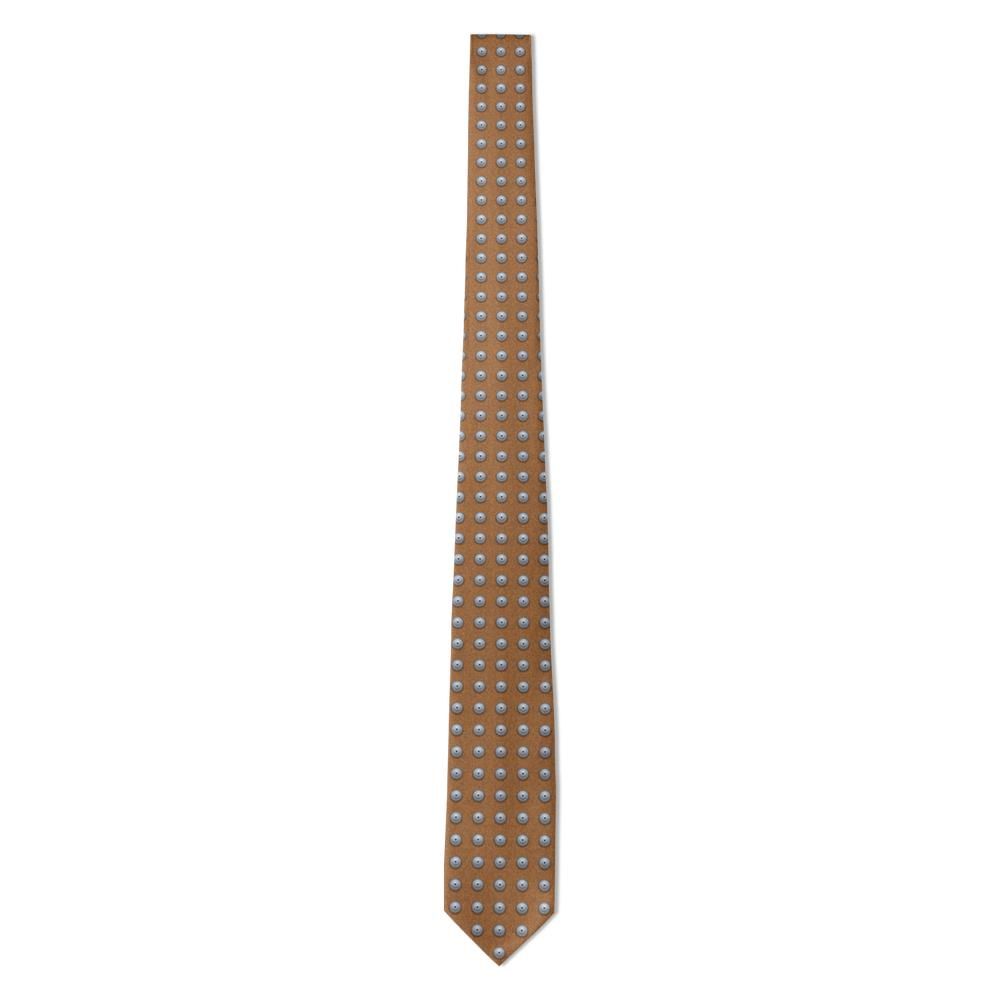 Rosenblad - Tan & Steel Rivet Dot Tie – Saddle Room