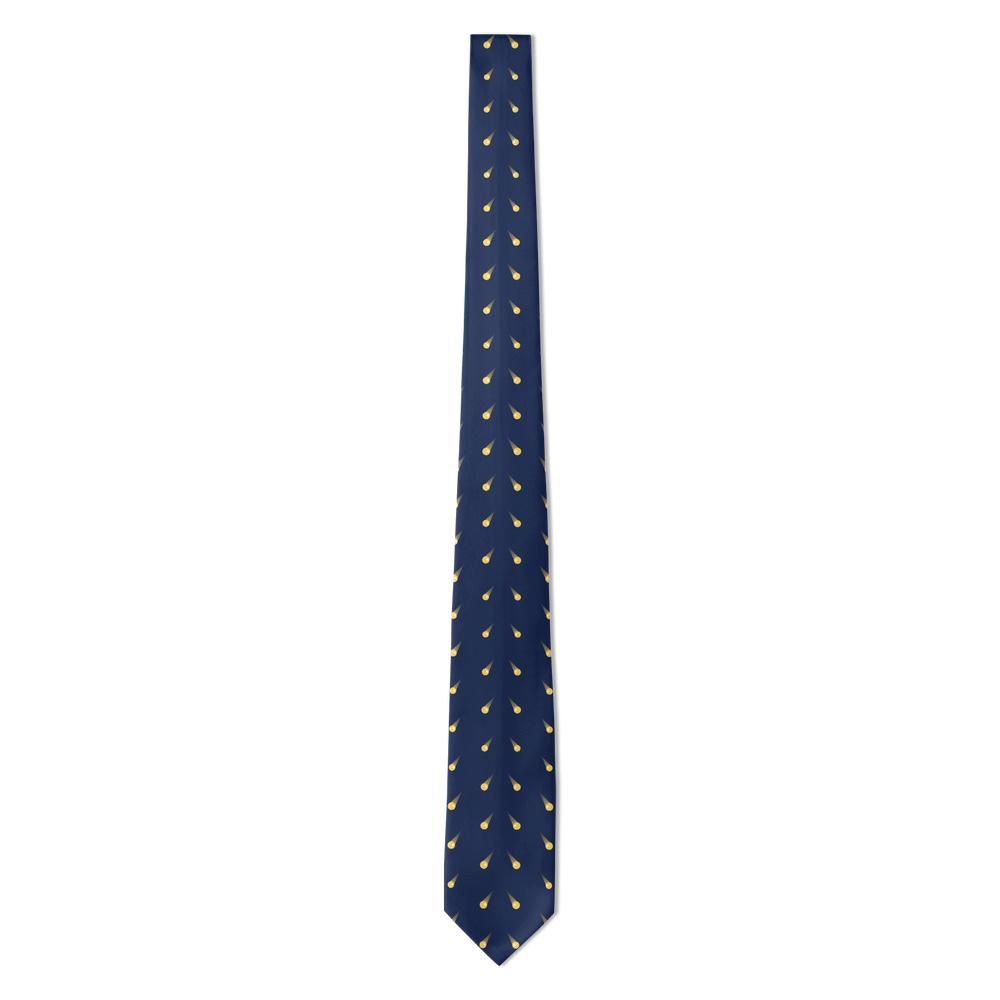 Aminoff - Navy & Gold Comet Dot Tie – Make a Wish