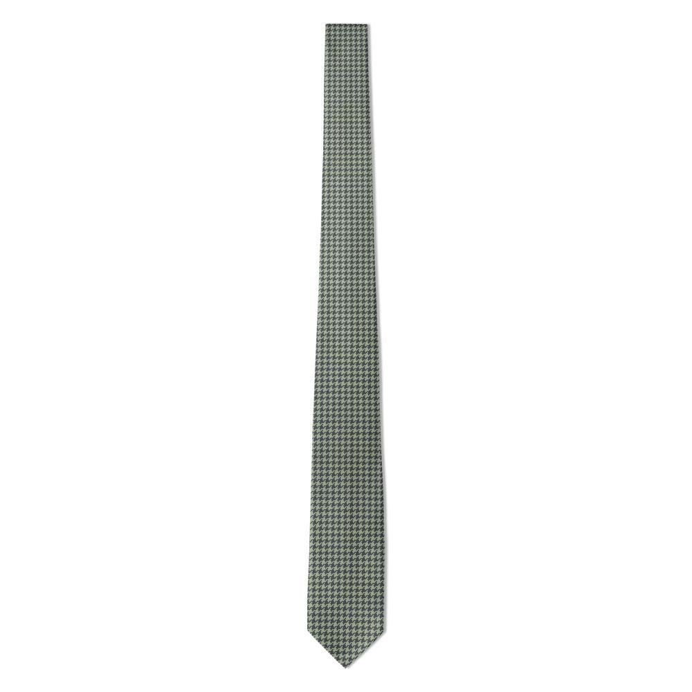 Montferrat - Charcoal & Sage Houndstooth Tie – Quiet Office