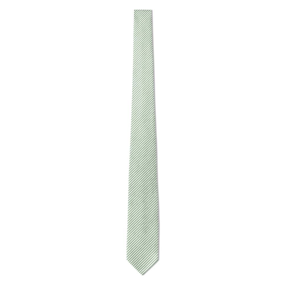 Laxmand - Sage & White Seersucker Tie – Southern Summer
