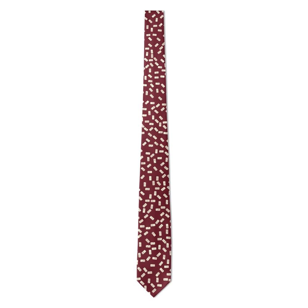 Bing - Burgundy & Ivory Domino Tie – Club Room