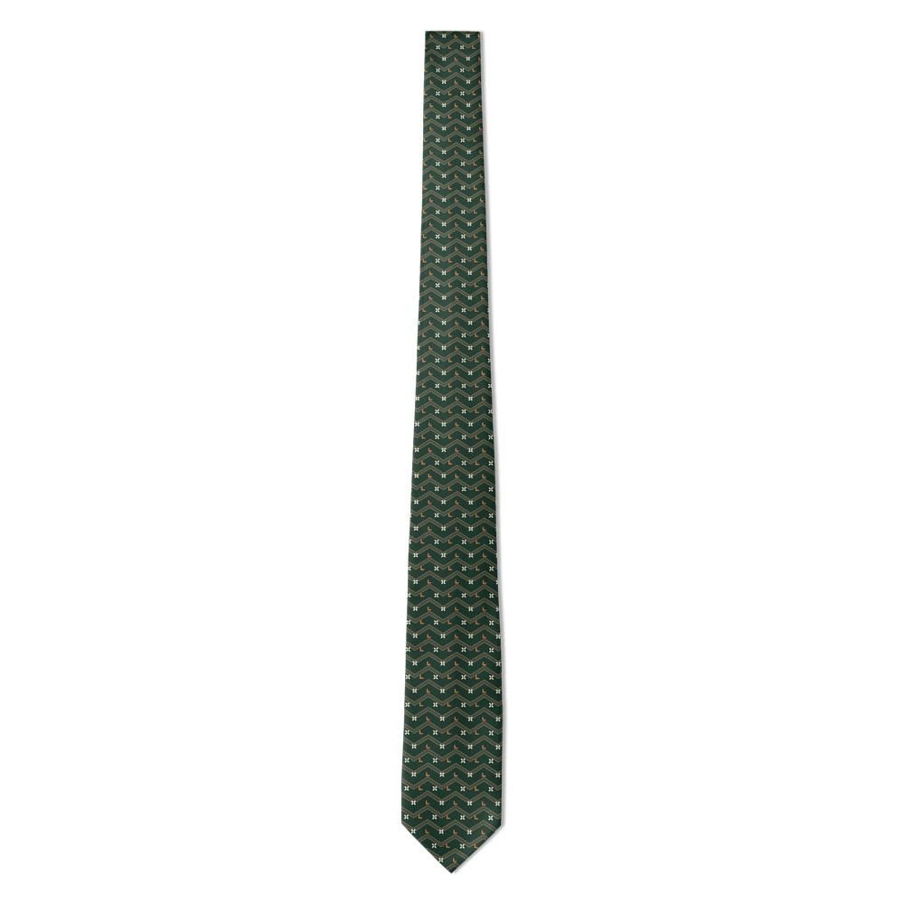 D'Aragona - Forest Chevron Foulard Tie – Country Club