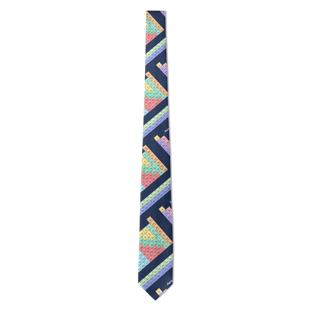 Knuth - Navy & Pastel Periodic Table Tie – Lab Night