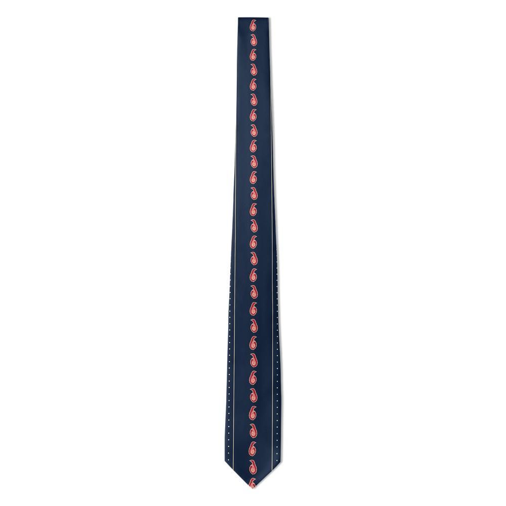 Gritti - Navy & Red Boteh Stripe Tie – Regatta Banner