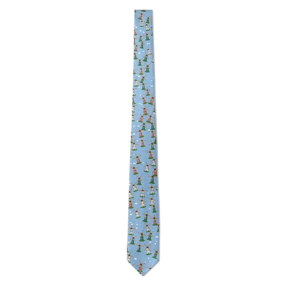 Lanckoronski - Sky Blue Windmill Tie – Dutch Countryside
