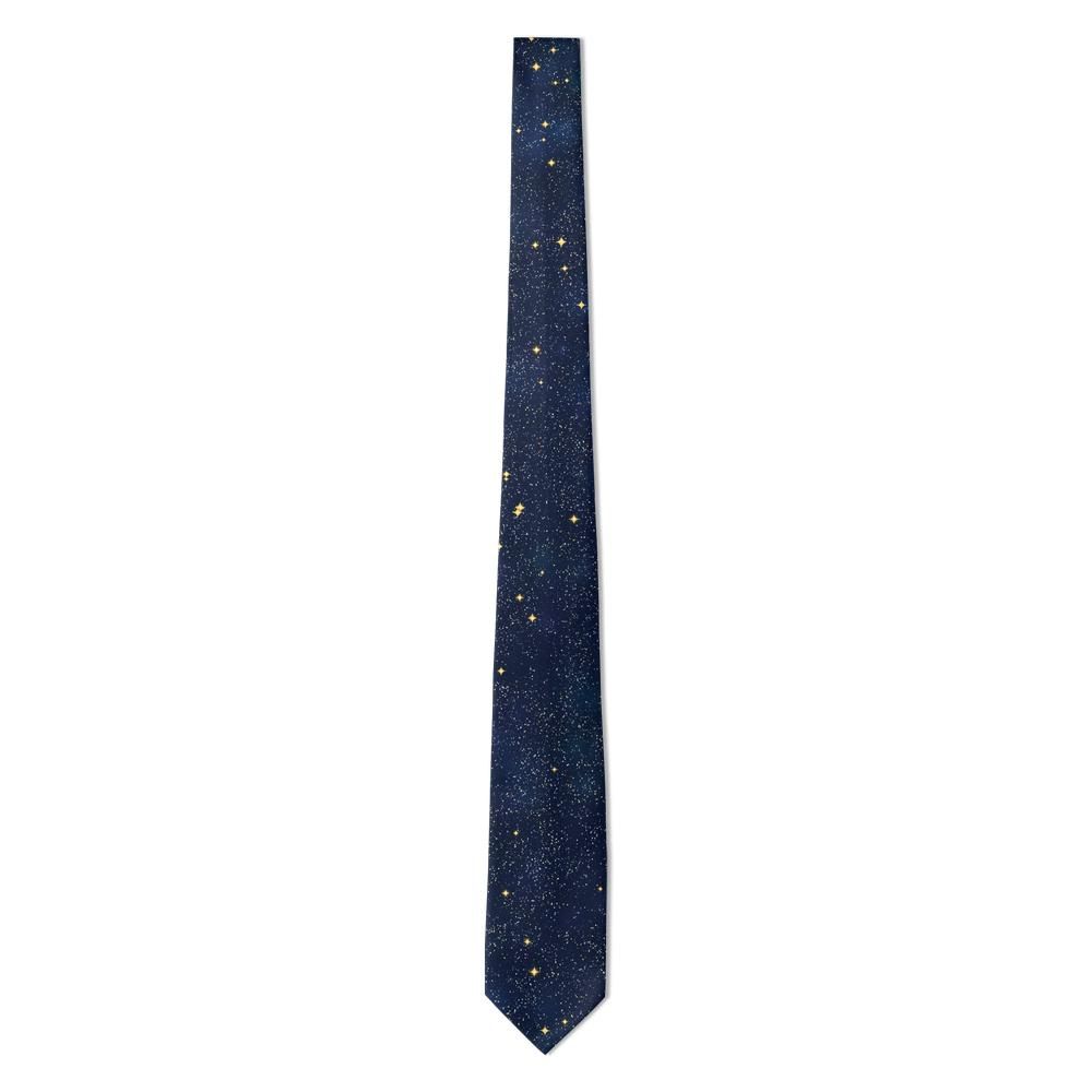 Danneskiold - Midnight & Gold Starfield Galaxy Tie – Northern Sky