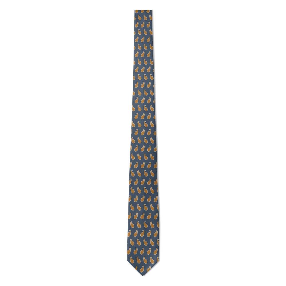 Bembo - Steel & Bronze Herringbone Paisley Tie – Woven Discipline