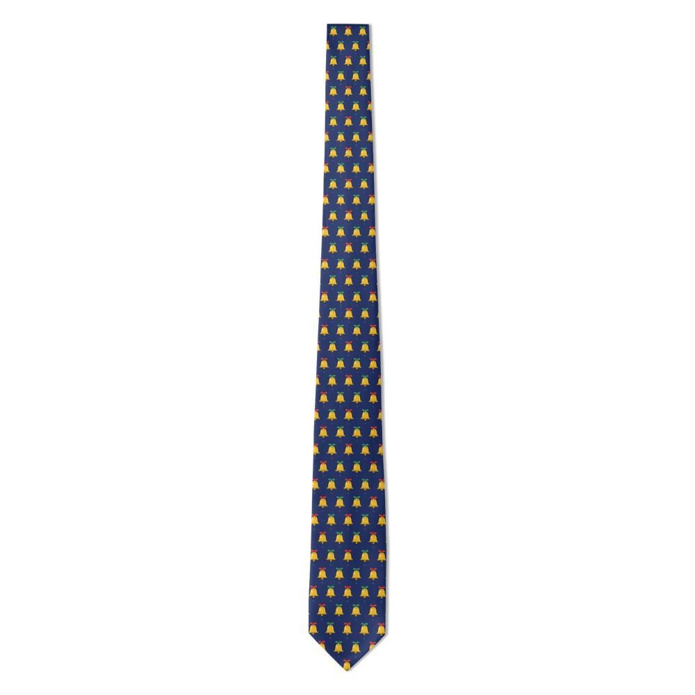 Rosenpalm - Navy Christmas Bell Tie – Silent Night