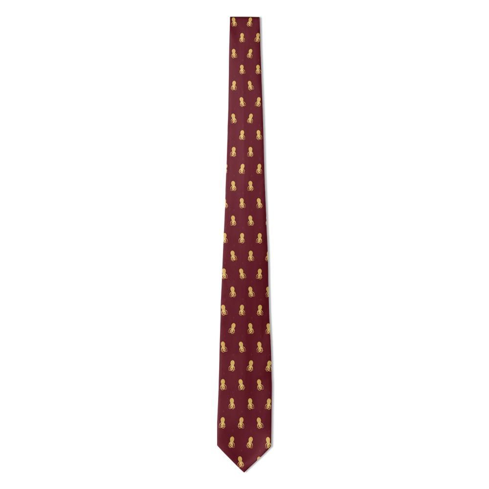 Tromp - Burgundy & Gold Octopus Tie – Deep Sea Wit