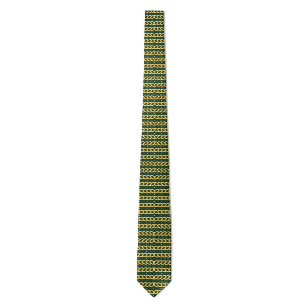 Hoyos - Forest & Gold Curb Chain Tie – Club Night