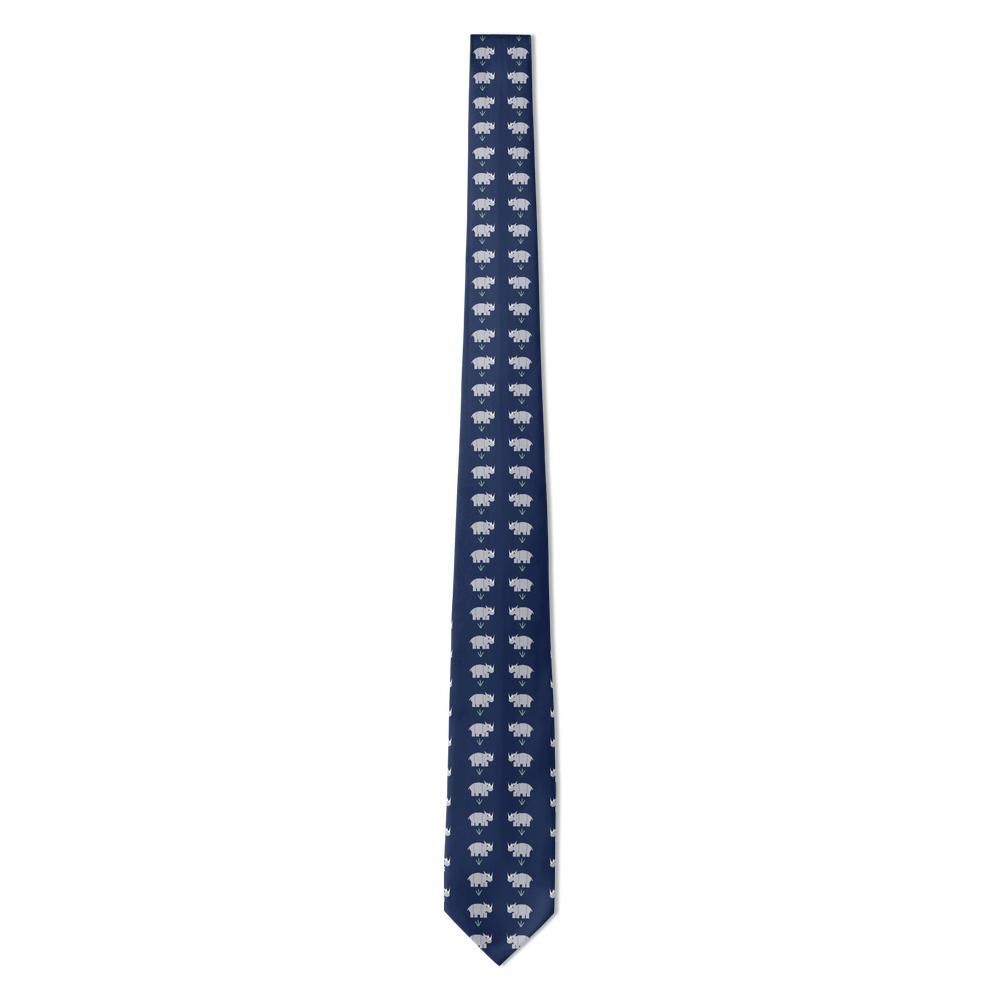 Spaur - Navy & Grey Rhino Tie – Night Grazer