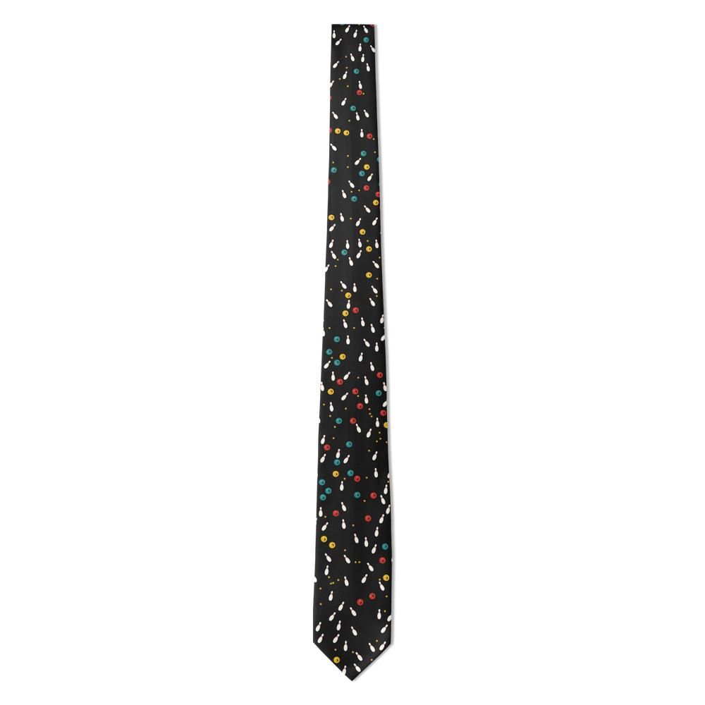 Sandberg - Black & Red Bowling Tie – Strike Night