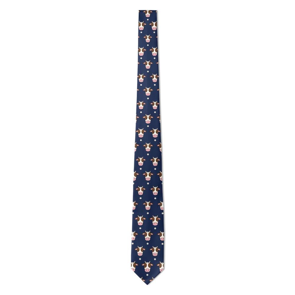 Pálffy - Navy Dairy Cow Tie – Brown Cow Evening