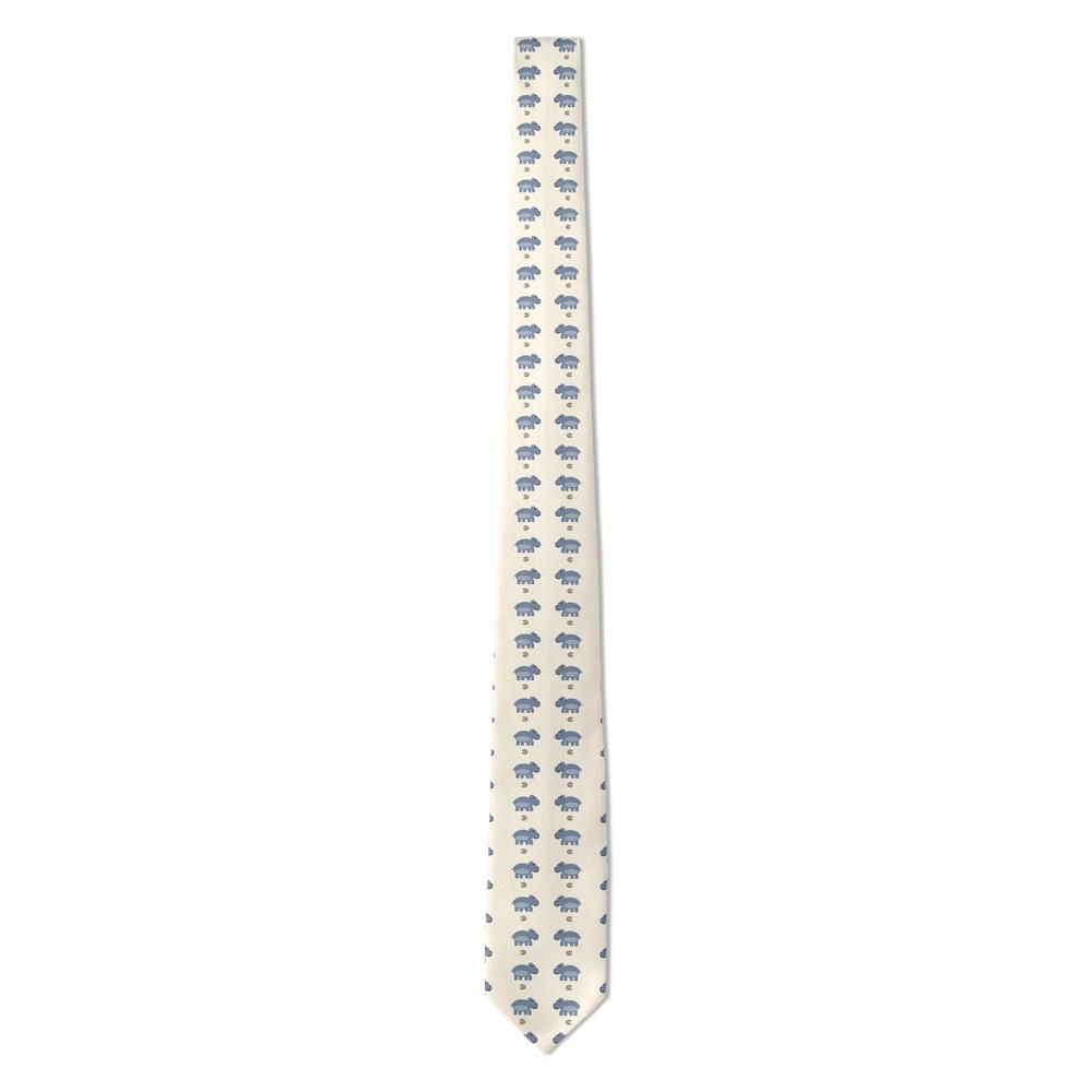 Hardegg - Cream & Slate Hippo Tie – Mud Bath