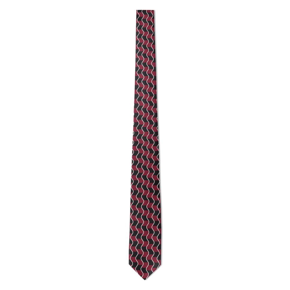 Andrassy - Burgundy & Black Ripple Wave Tie – Velvet Boulevard