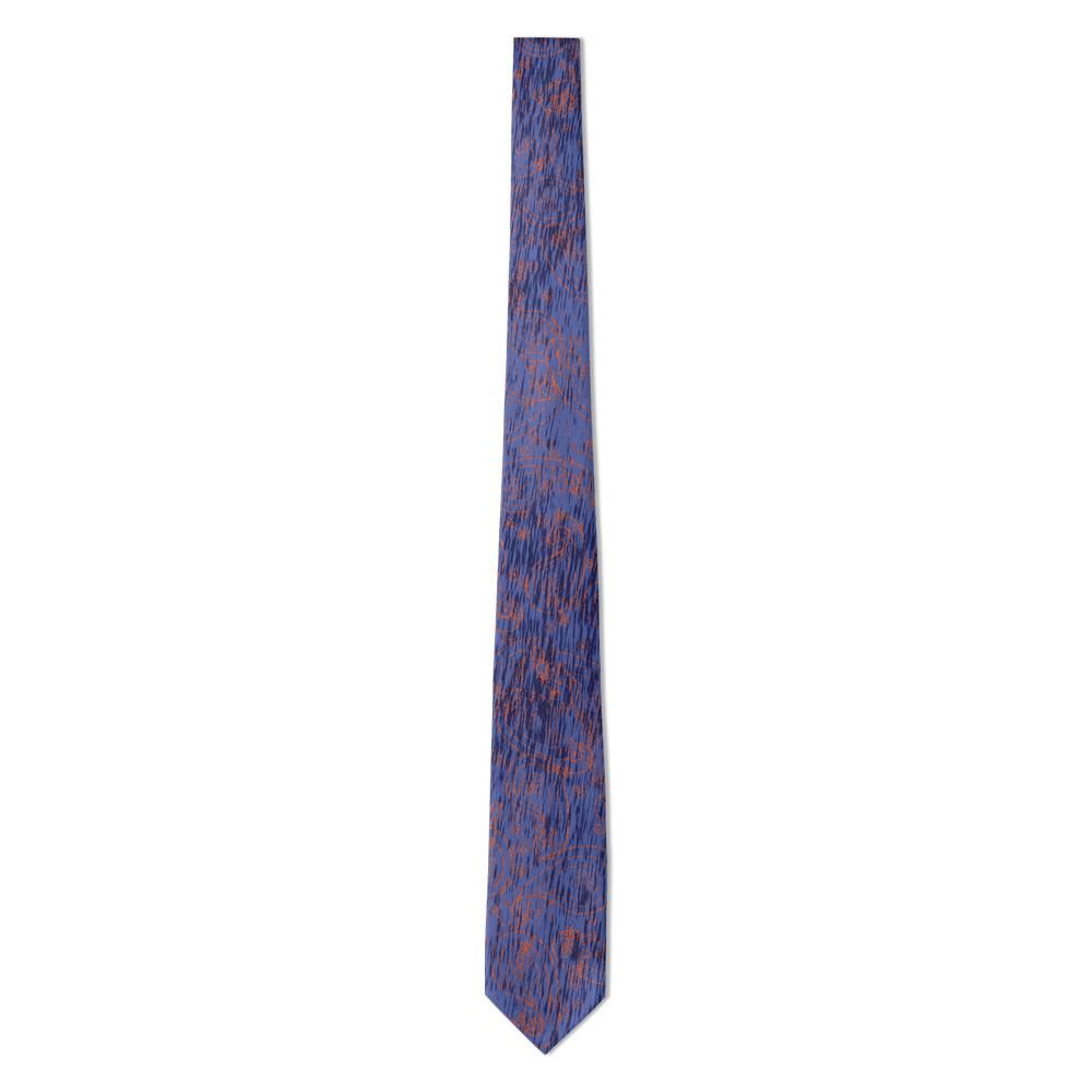 Rosenberg - Navy & Rust Strie Paisley Tie – Krumlov Ember