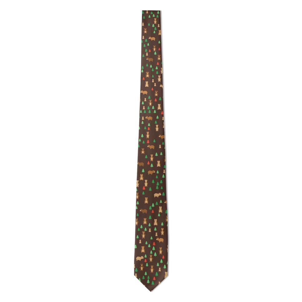 Juel - Chocolate & Pine Forest Bear Tie – Woodland Picnic