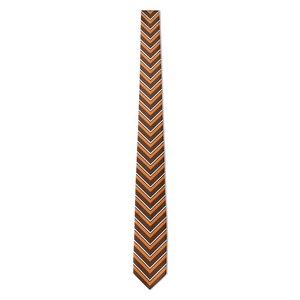 Klinckowström - Brown & Orange Mitered Stripe Tie – Autumn Market