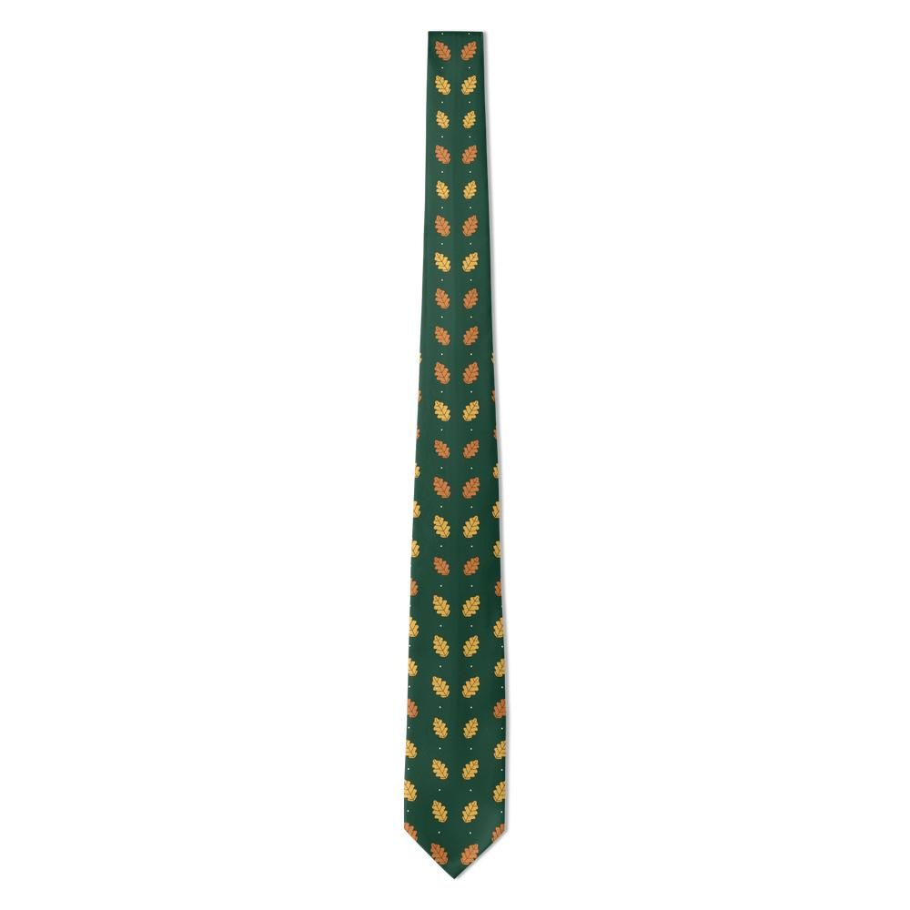 Wielopolski - Forest & Copper Oak Leaf Tie – Woodland Floor
