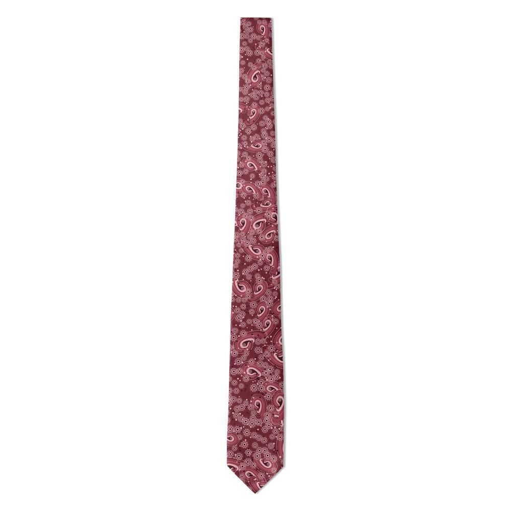 Huitfeldt - Burgundy Beaded Paisley Tie – Tonal Dotwork