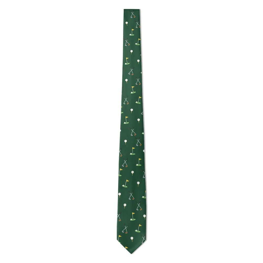 Nostitz - Forest Golf Motif Tie – Clubhouse Green