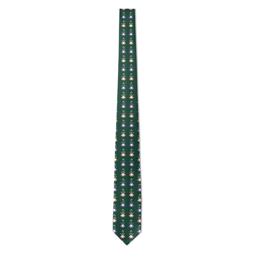 Dohna - Forest & Violet Columbine Tie – Shade Garden