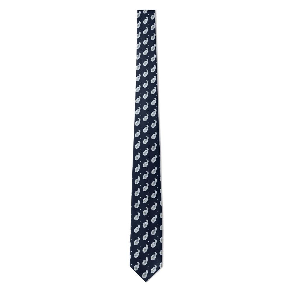 Barbarigo - Midnight & Silver Cascade Paisley Tie – Moonlit Canal