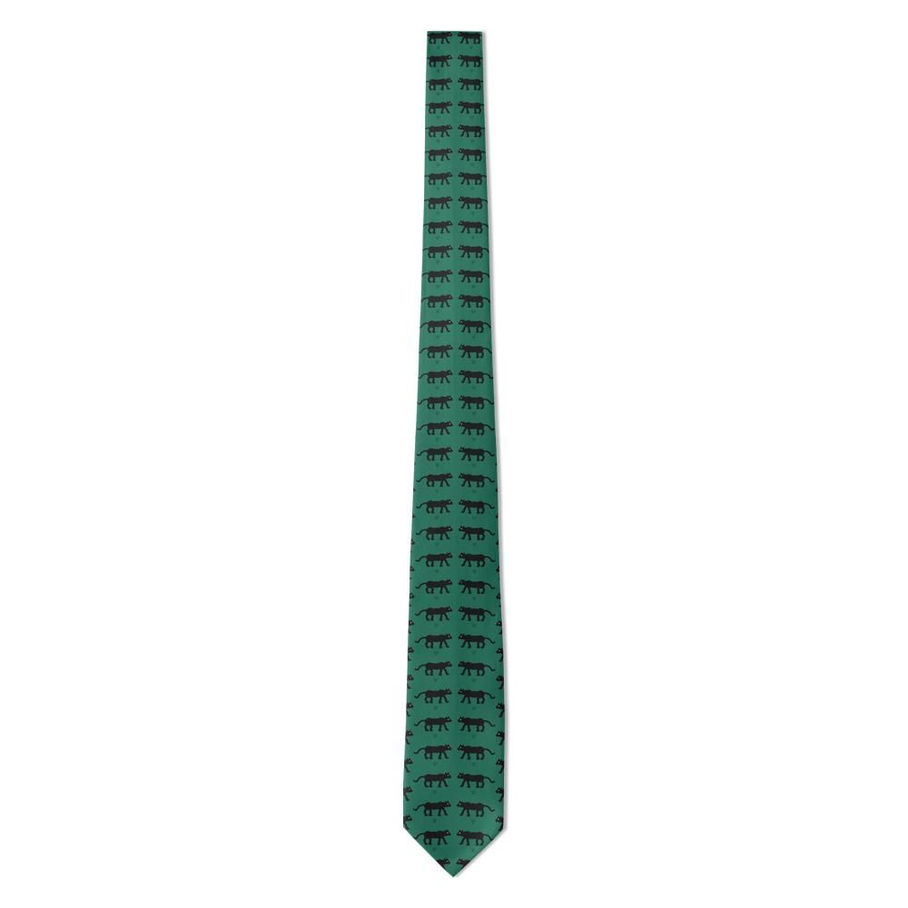 Pernštejn - Emerald & Black Panther Tie – Jungle Shadow
