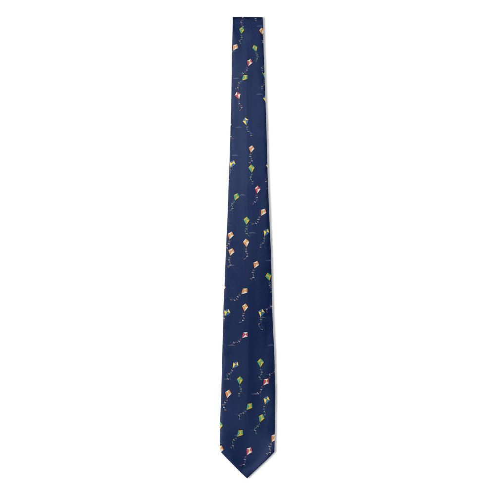 Poniatowski - Navy Kite Tie – Bright Kites with Ribbon Tails