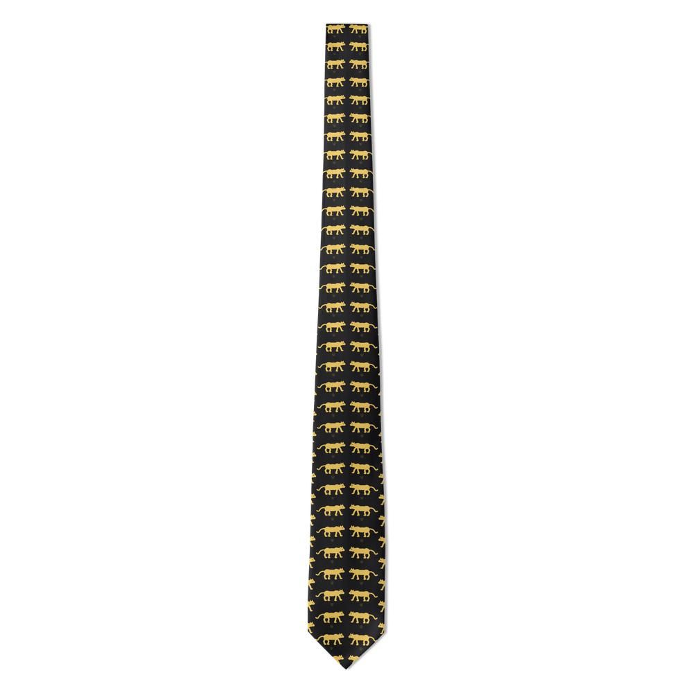 Pernštejn - Black & Gold Panther Tie – Night Prowl