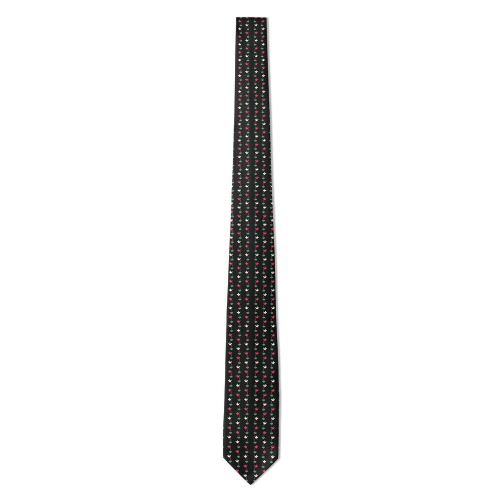Lodron - Black & Red Cyclamen Tie – Midwinter