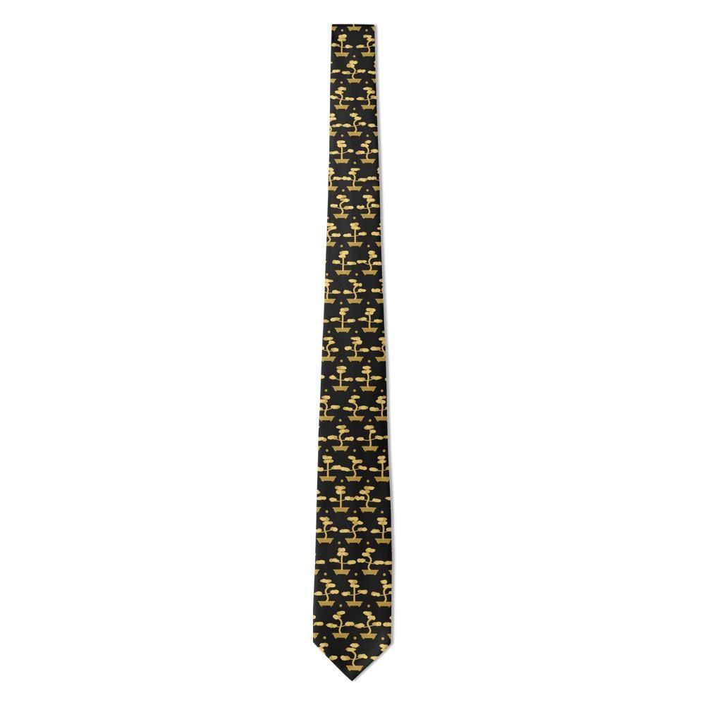 Flemming - Black & Gold Bonsai Tie – Gilded Grove