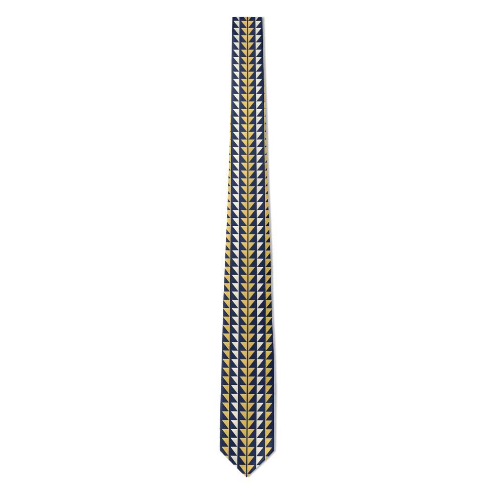 Draskovich - Navy & Gold Sawtooth Tie – Sharp Company