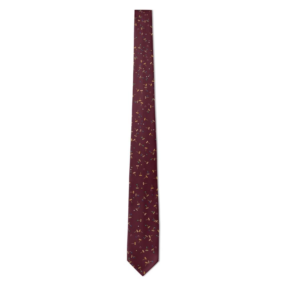 Kossakowski - Burgundy Croquet Tie – Garden Party Croquet