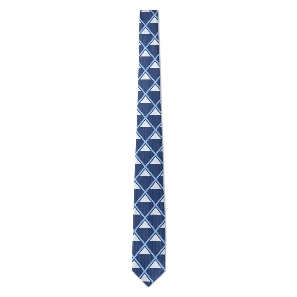 Ossolinski - Navy & Sky Triangle Geometric Tie – Baltic Morning