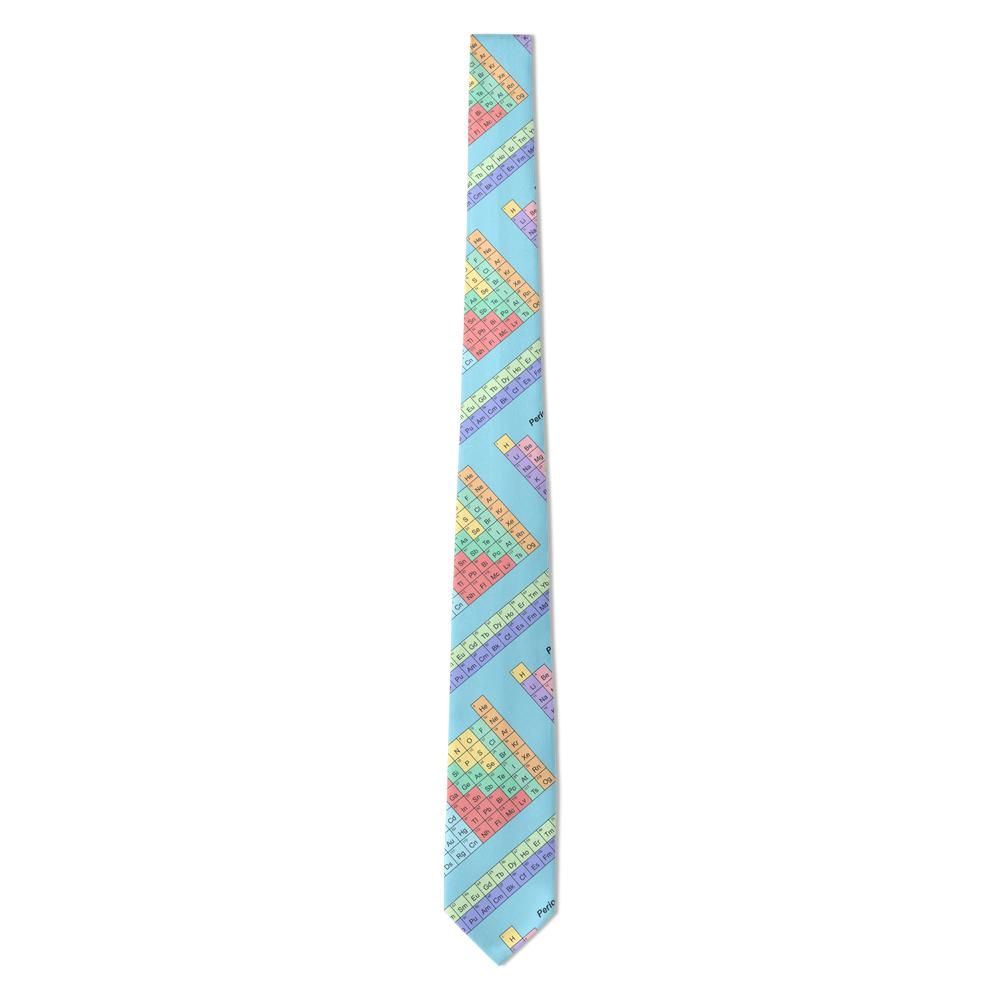Knuth - Aqua & Pastel Periodic Table Tie – Chemistry Class