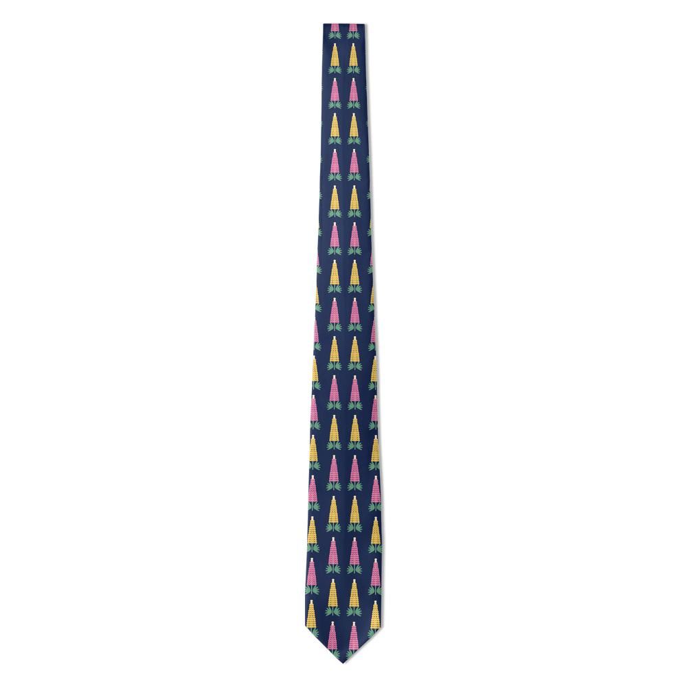 Pappenheim - Navy & Pink Lupin Tie – Summer Border