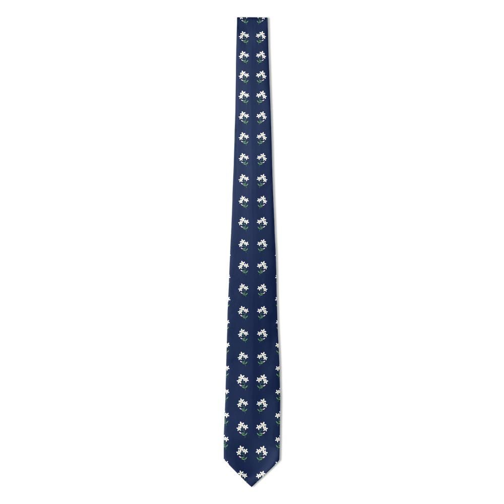 Schönborn - Navy Jasmine Tie – Evening Garden