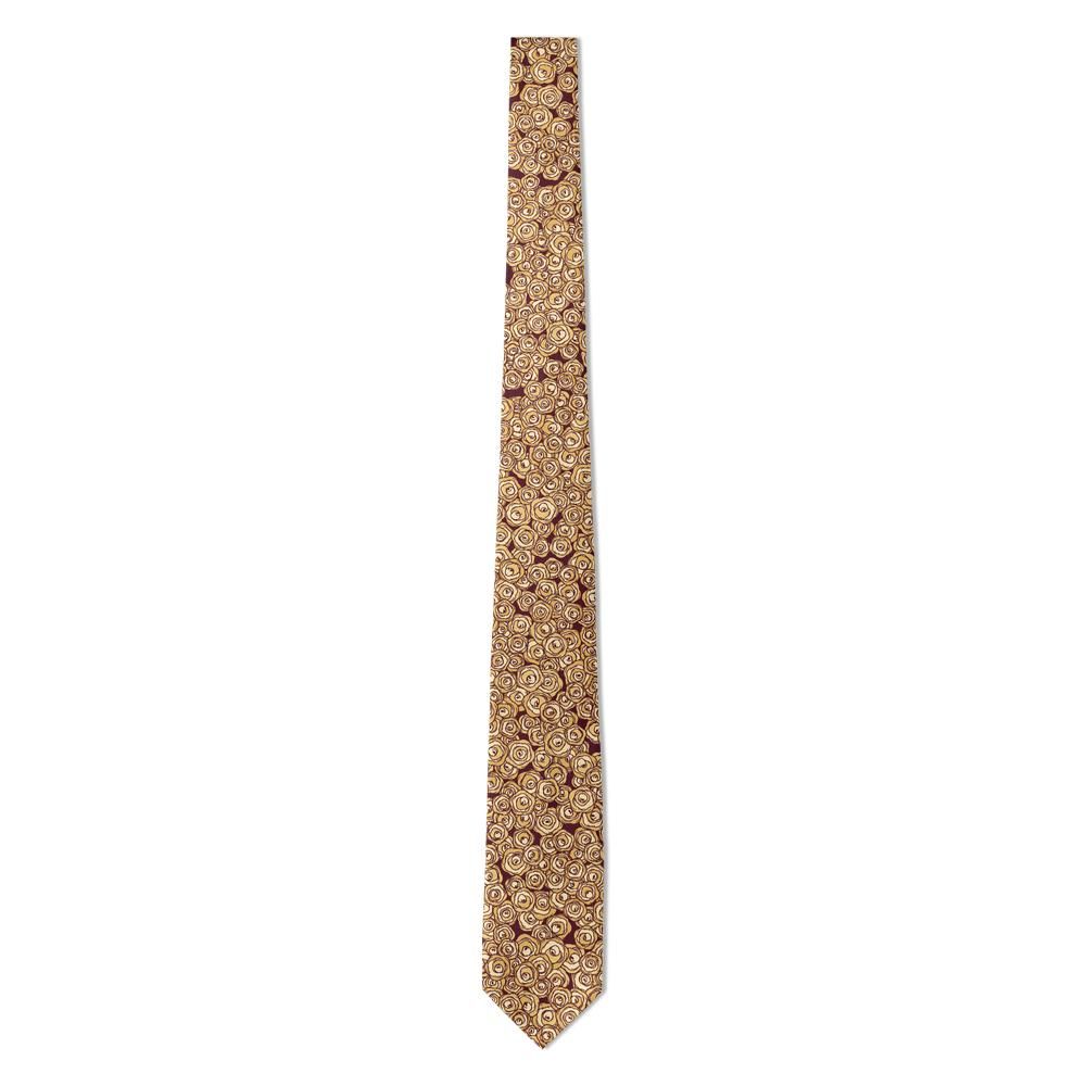 Rosenorn - Gold & Burgundy Line Rose Tie – Gilded Bloom