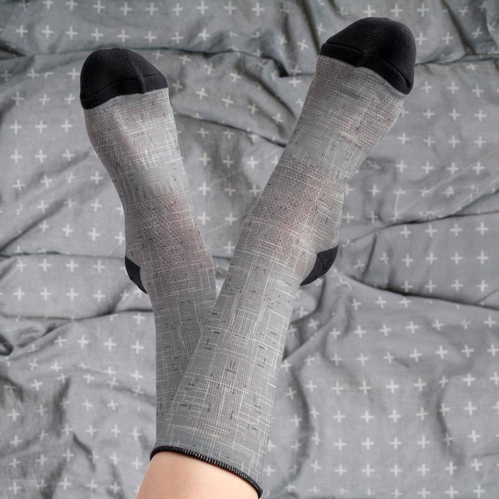 Matching tie pattern dress socks