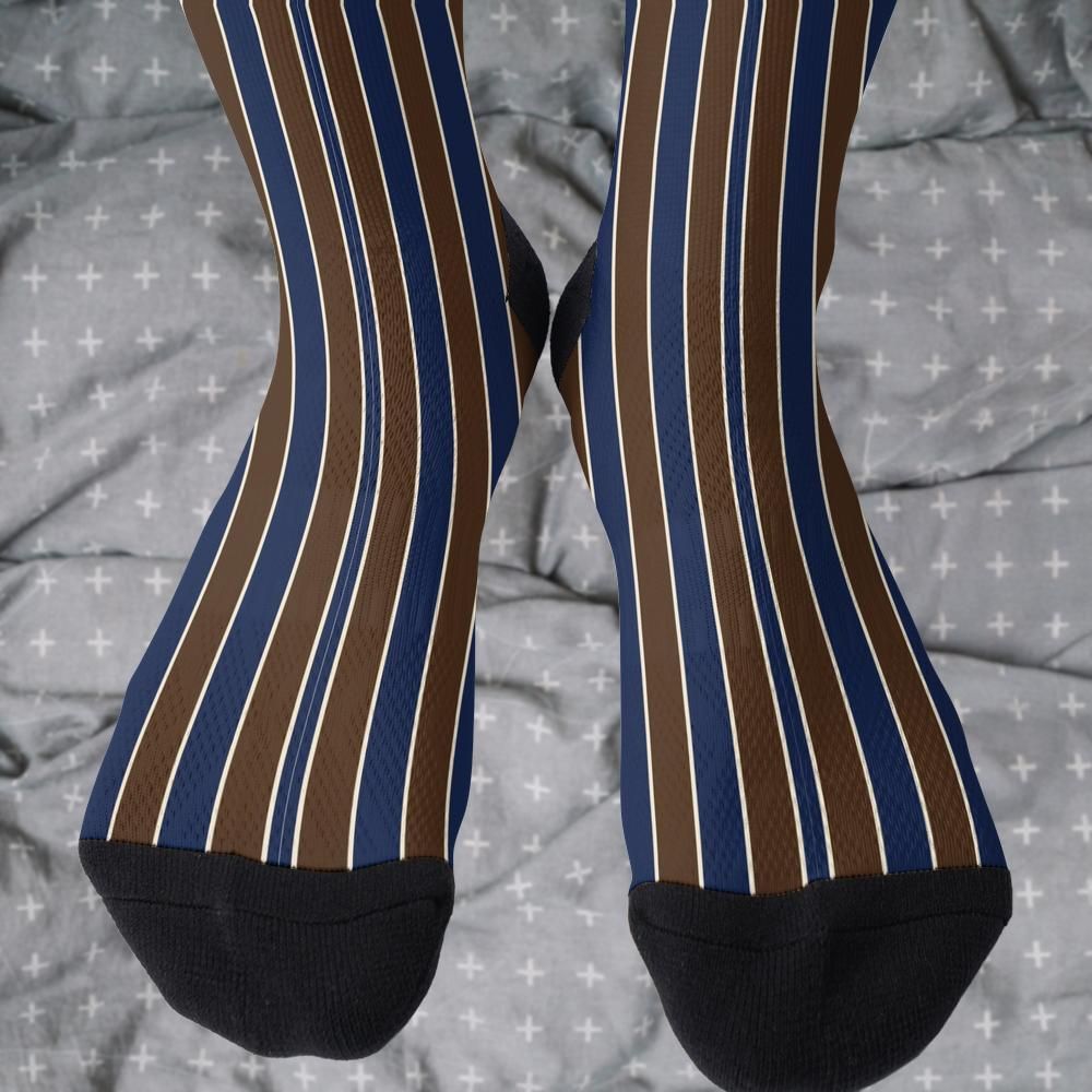 Matching tie pattern dress socks