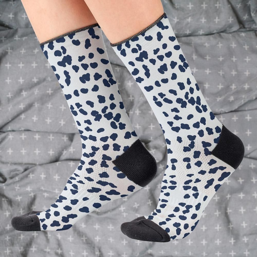 Matching tie pattern dress socks
