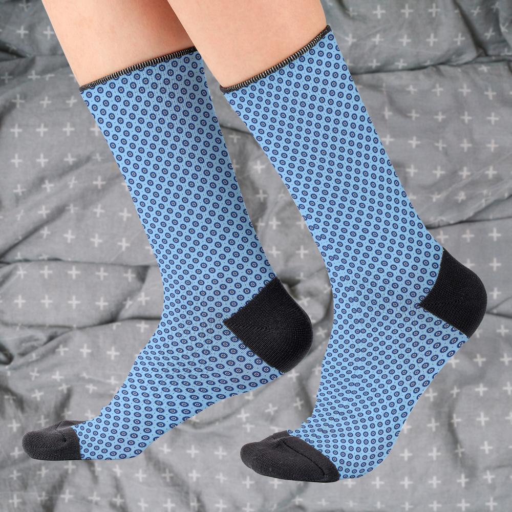 Matching tie pattern dress socks