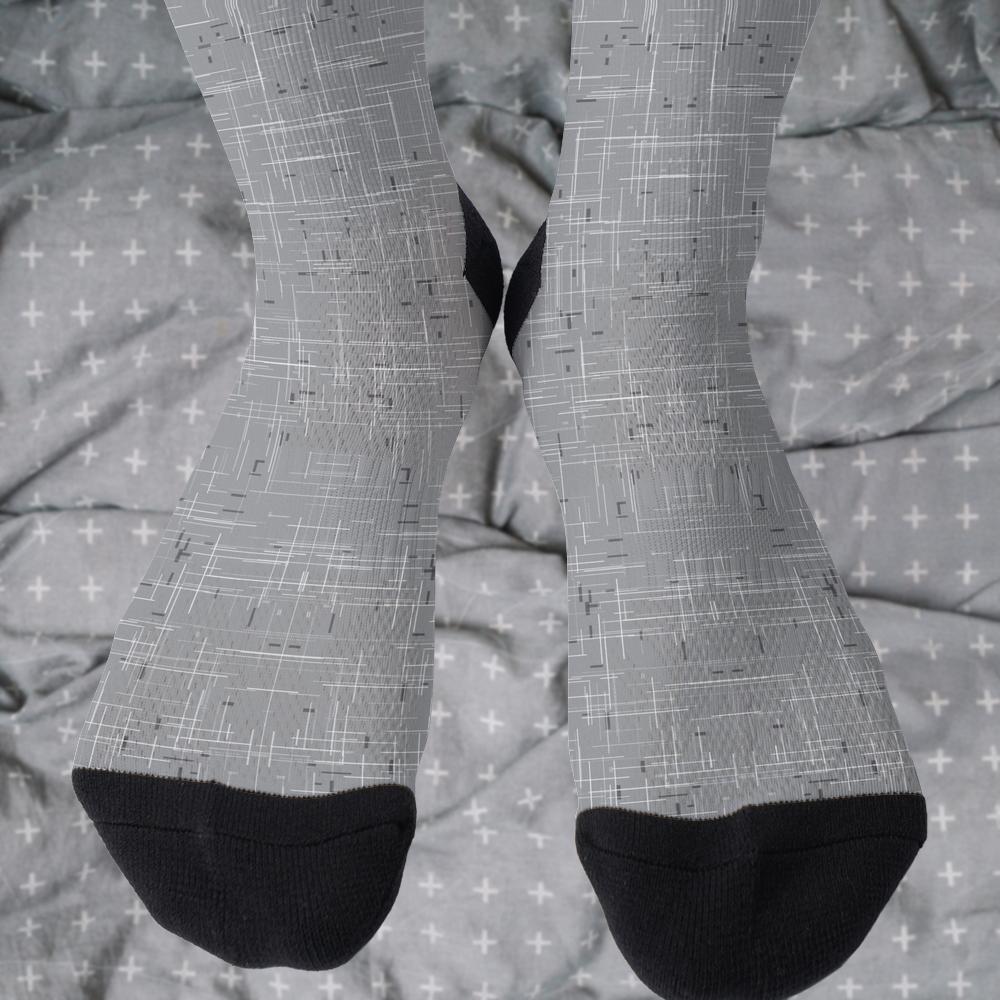 Matching tie pattern dress socks