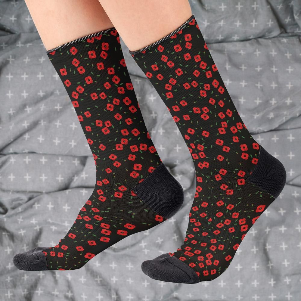 Matching tie pattern dress socks