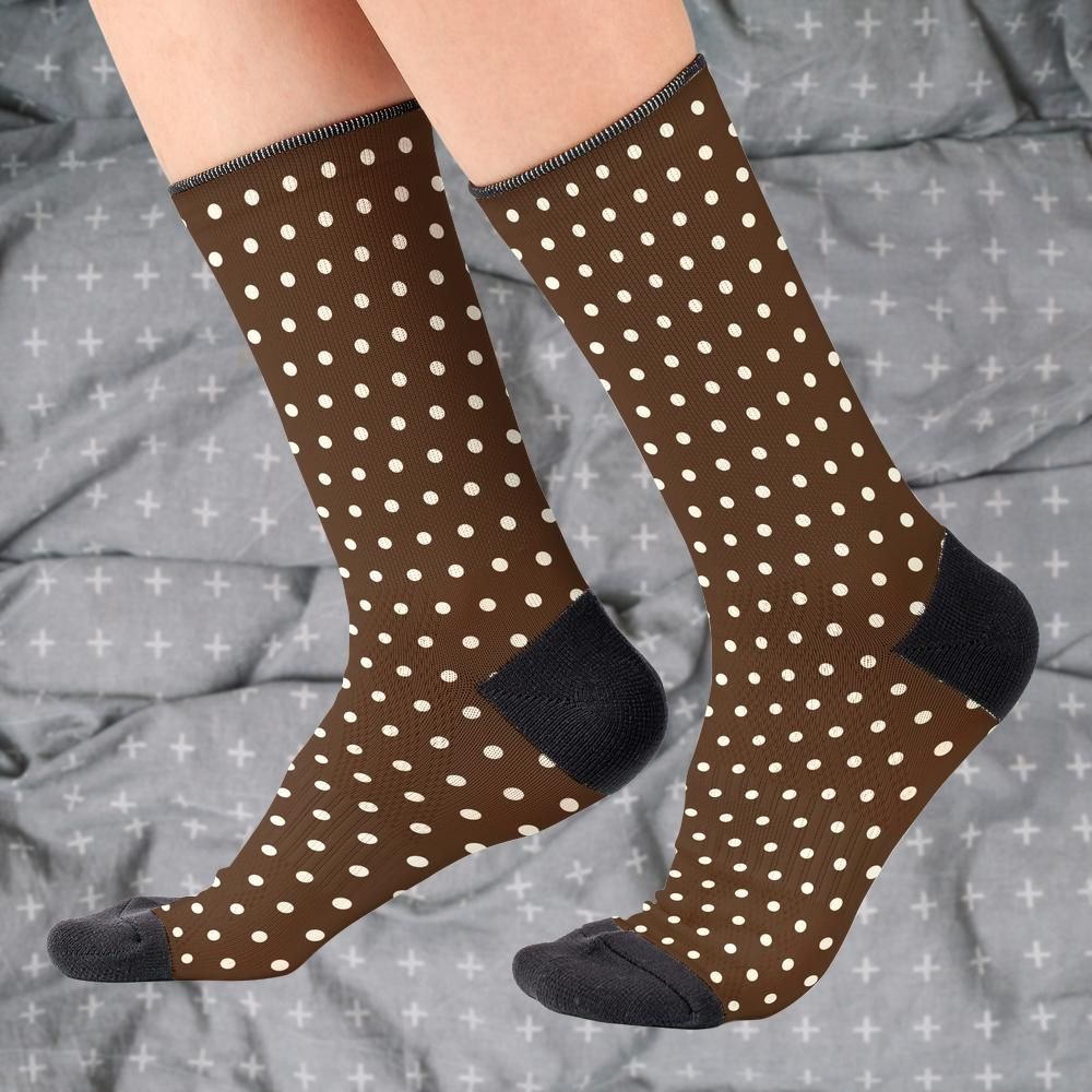 Matching tie pattern dress socks