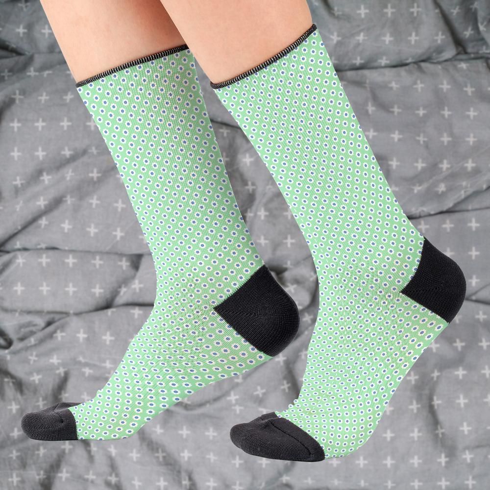 Matching tie pattern dress socks